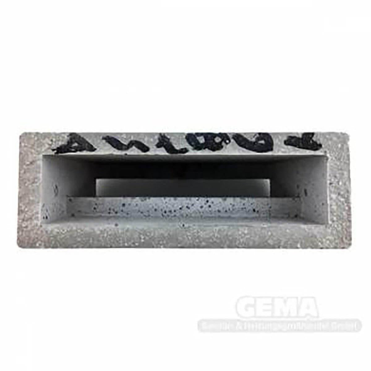 Rectangularer Betonbelüftungsblock mit horizontaler Schlitz für Viadrus U32 Schamottstein