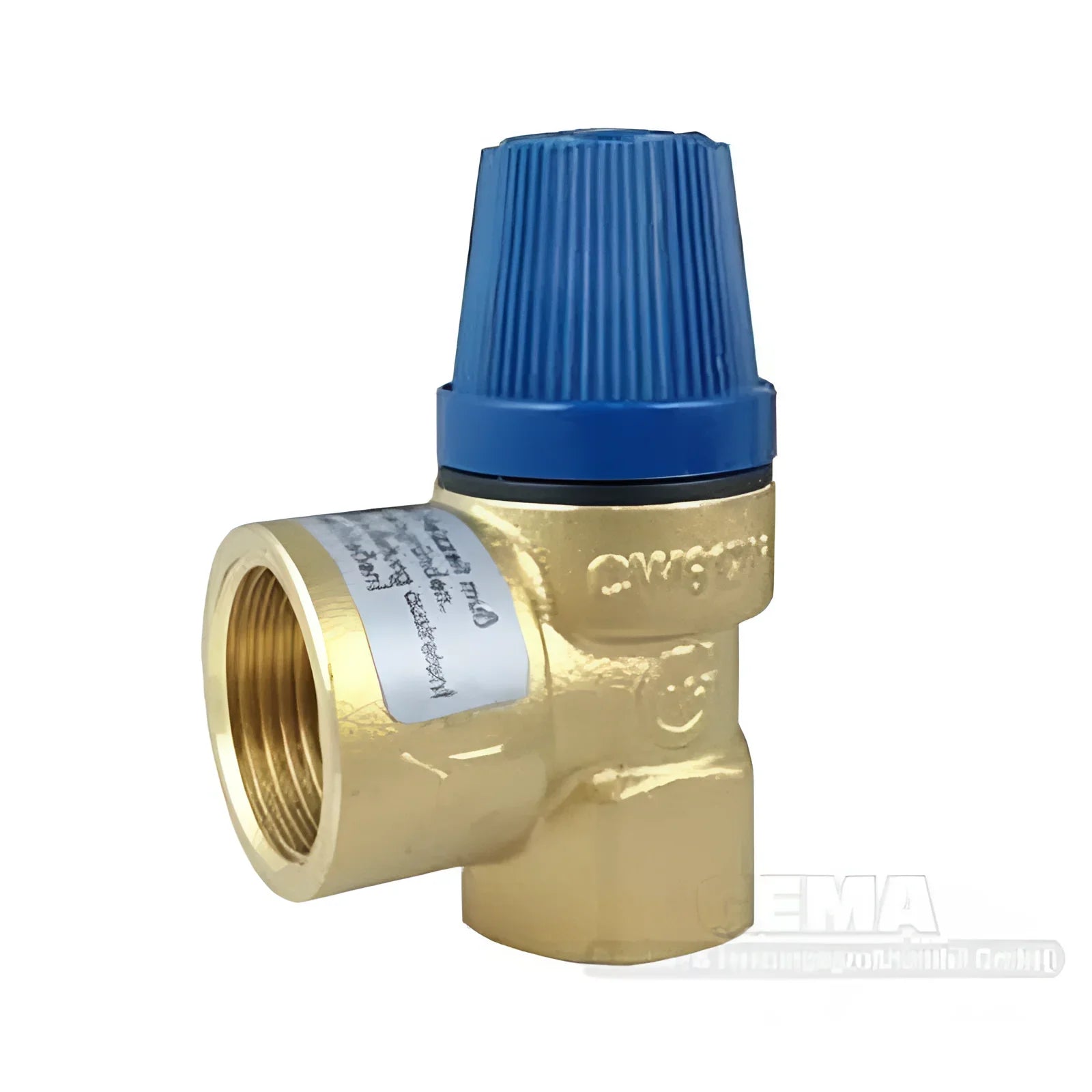 Brass Druckreduzierventil mit blauer Einstellknopf für Heizungsanlagen