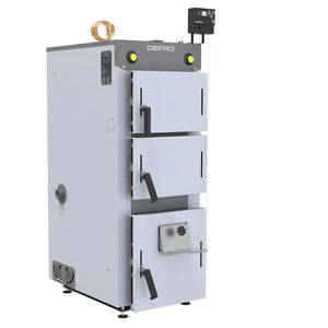 Weißer Mehrraum-Blockheizkessel für Holz und feste Brennstoffe, effizienter Betrieb