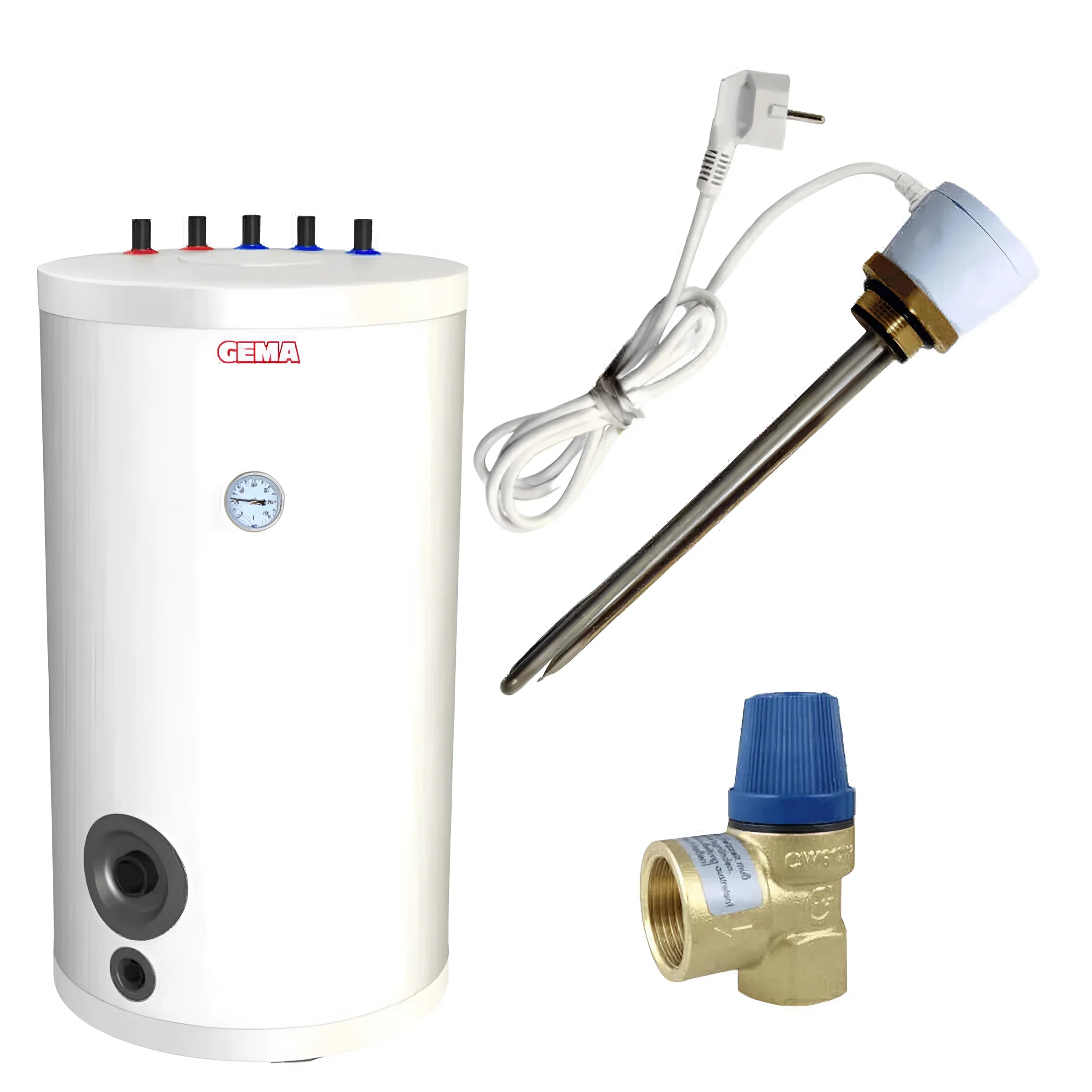 White Wassererwärmerspeicher 100 L mit Incoloy 825 Heizstab, technische daten warmwasserspeicher, geeignet für täglichen Gebrauch