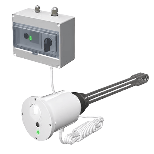 Einstellbare 6 kW Elektroheizpatrone mit Schaltschütz und Nockenschalter für Heiz- und PV-Anlagen 🔥⚡