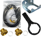 Aqmos Hauswasserfilter mit Rückspülfilter-Automatik, Druckminderer und Manometer.