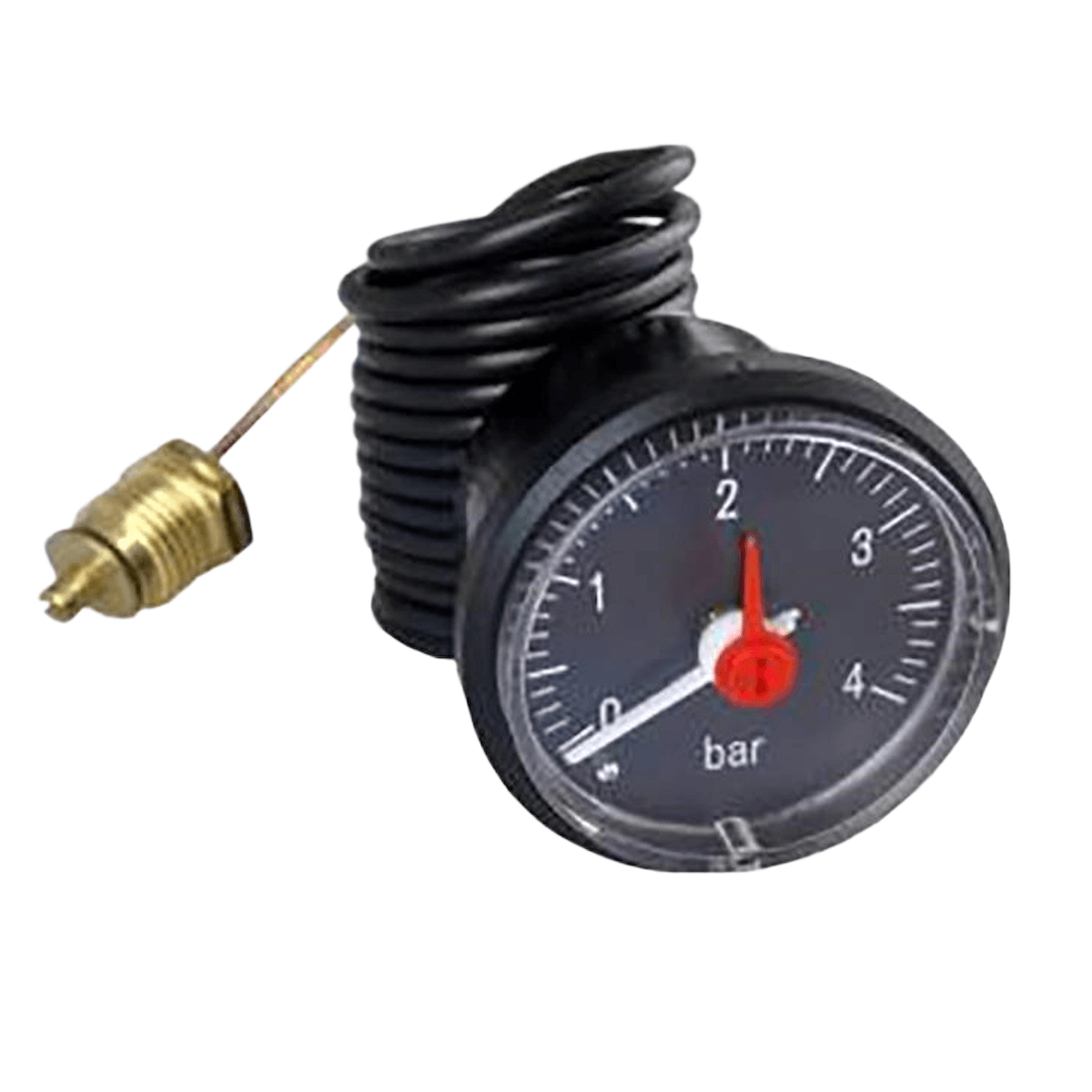 Manometer für Holzvergaserkessel Attack SLX/DPX/DP mit weißem Zeiger für Wasserdruck und rotem Warnzeiger ⚠️