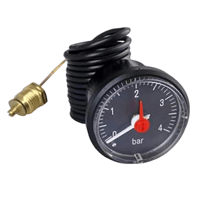 Manometer für Holzvergaserkessel Attack SLX/DPX/DP mit weißem Zeiger für Wasserdruck und rotem Warnzeiger ⚠️
