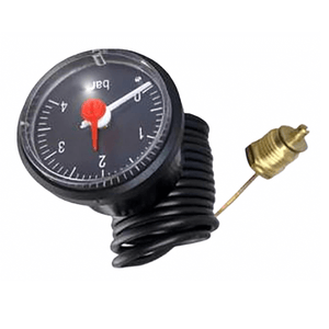 Manometer für Holzvergaserkessel Attack SLX/DPX/DP. ✅ Weißer Zeiger für Wasserdruck, roter Zeiger als Warnsignal. 🔧