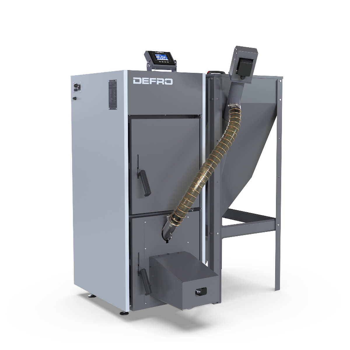 Defro Pelletkessel 🔥, effiziente automatische Heizung für umweltfreundliche Wärme. Perfekt für moderne Haushalte. 🌱