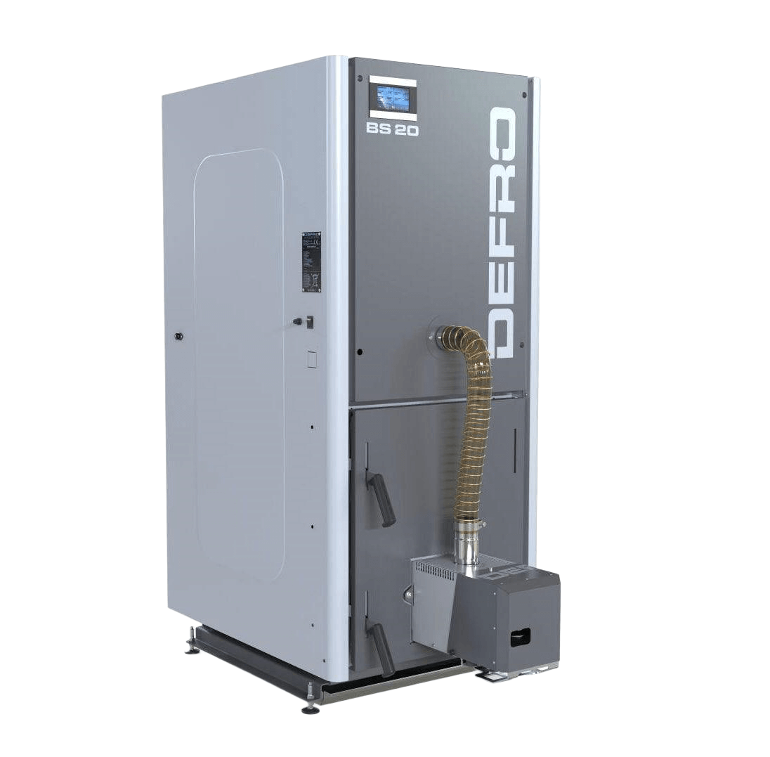 Pelletkessel Defro Bioslim 20 kW, kompakt ♨️, effizient, für kleine Räume. Lieferung mit LKW 🚚 bis Bordsteinkante.