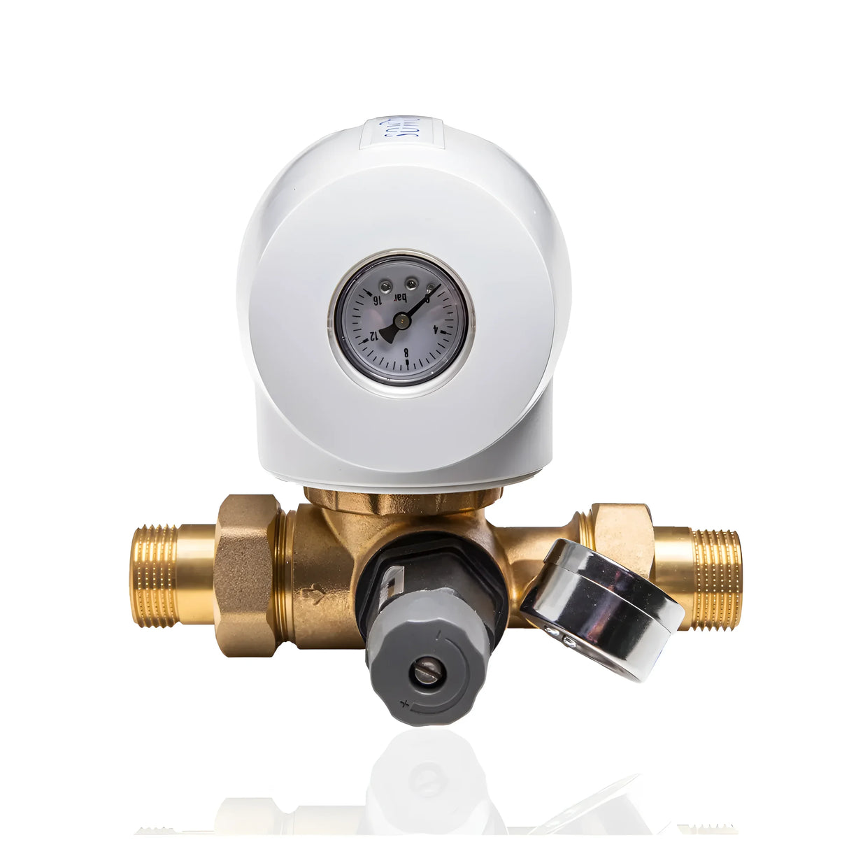 Rückspülfilter AQMOS 1 Zoll mit Druckminderer und Manometer.