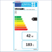 Energieeffizienzlabel an Brauchwasserspeicher 180 L mit Heizstab 3 kW