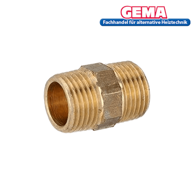 Rotgussdoppelnippel.