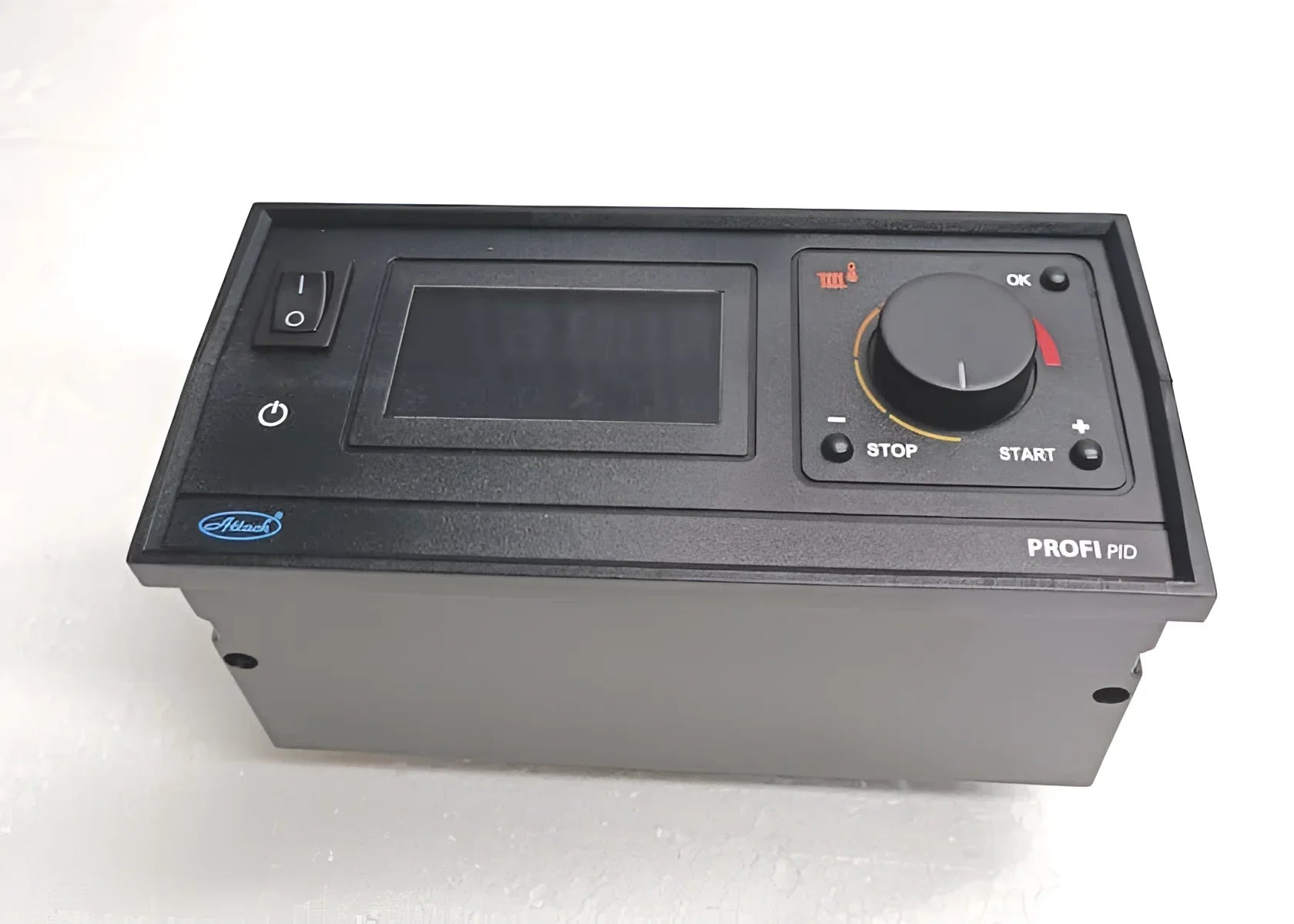 Attack Steuerelektronik RK-200 🖥️ für präzise Audiosteuerung 🎶, PROFI PID, mit Start- und Stopptasten.