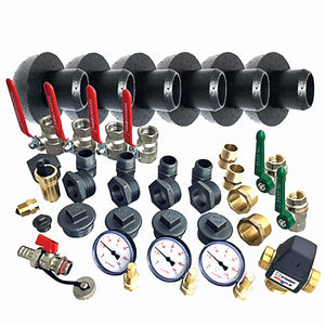 Plumbing manifold mit Anschlusspaket Hygienespeicher, DVGW geprüft, brauchwassermischer hydromix