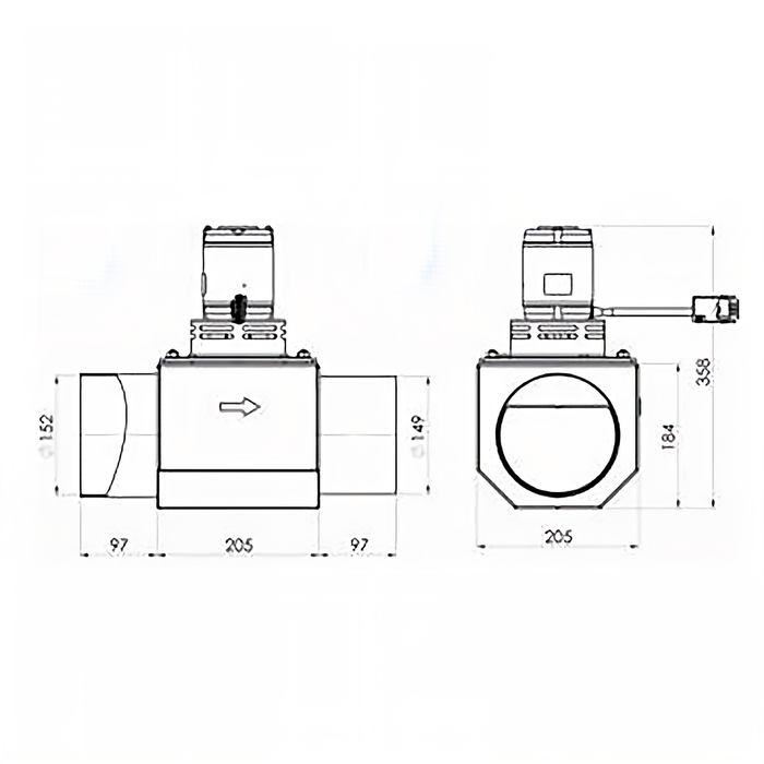 Atac cazan pe lemne DP, DPX și SLX - ventilator suplimentar