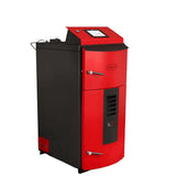 Komplettpaket Holzvergaser Attack SLX Lambda Touch 35 kW mit Pufferspeicher.