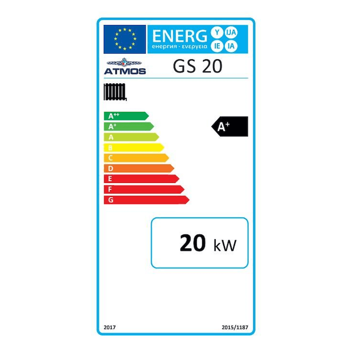 Cazan pe lemne Atmos -GS Gazificator pe lemne combustibil solid