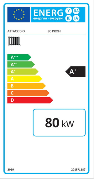 Zplyňovací kotel na dřevo Attack DPX 80 Profi 80 kW