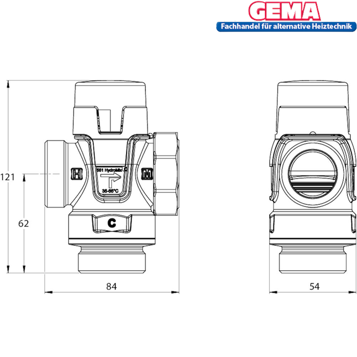 Amestecător de apă uzată LK 551 HydroMix 1" filet exterior