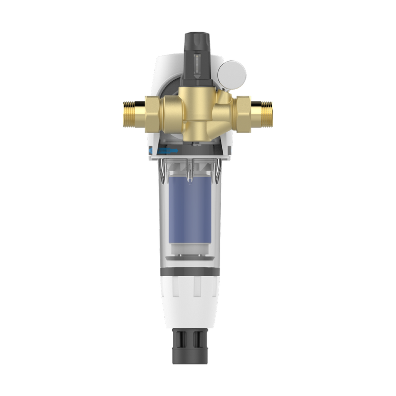 Rückspülfilter AQMOS 1 Zoll mit Druckminderer und Manometer