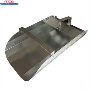 Shiny metal scoop from Attack Ascheschaufel, ideal for boilers and boiler-zubehör