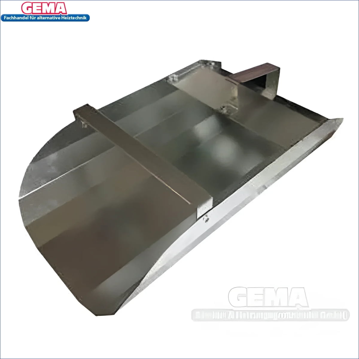 Shiny metal scoop from Attack Ascheschaufel, ideal for boilers and boiler-zubehör