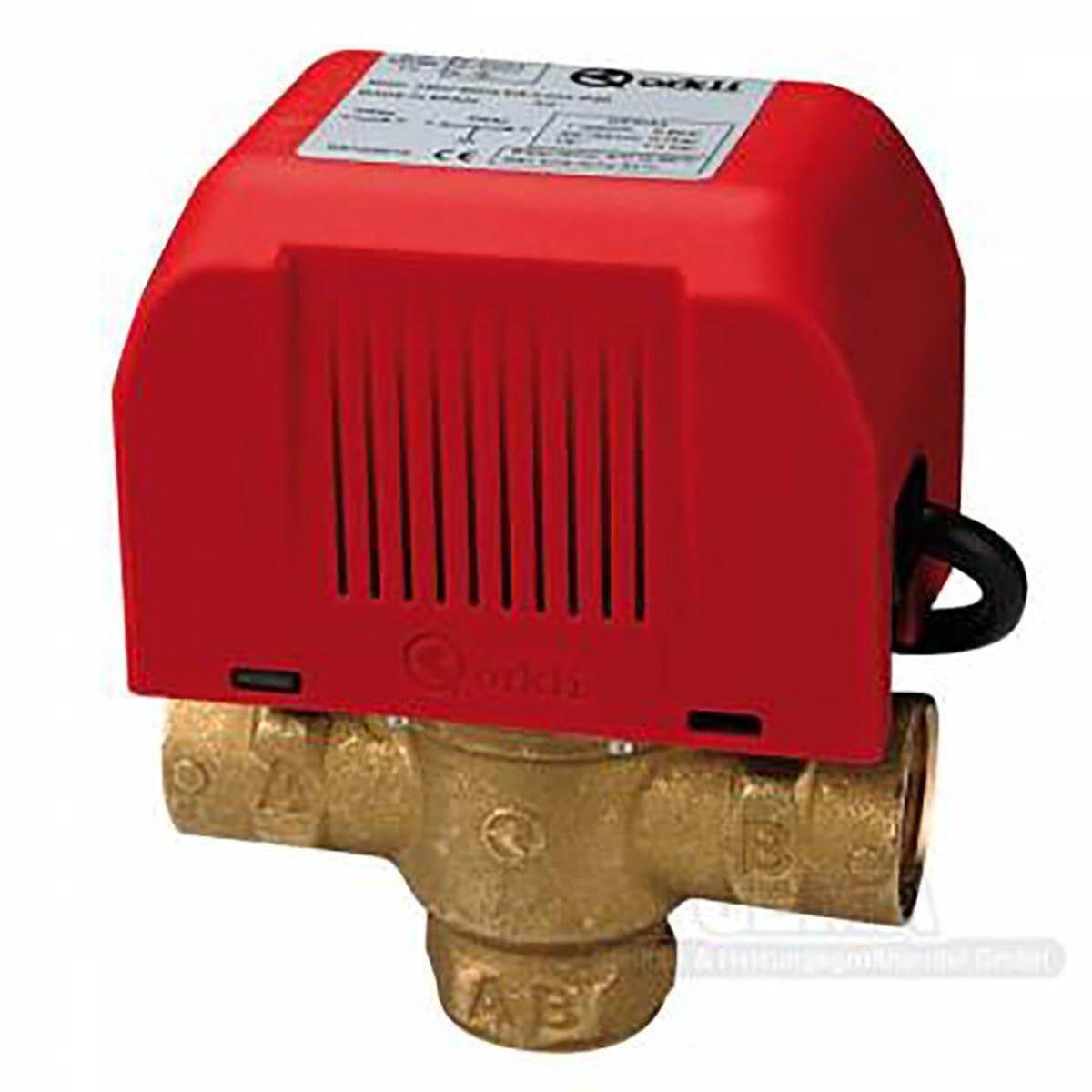 ORKLI 3-Wegeventil 1" mit Endlagen-Mikro-Schalter.