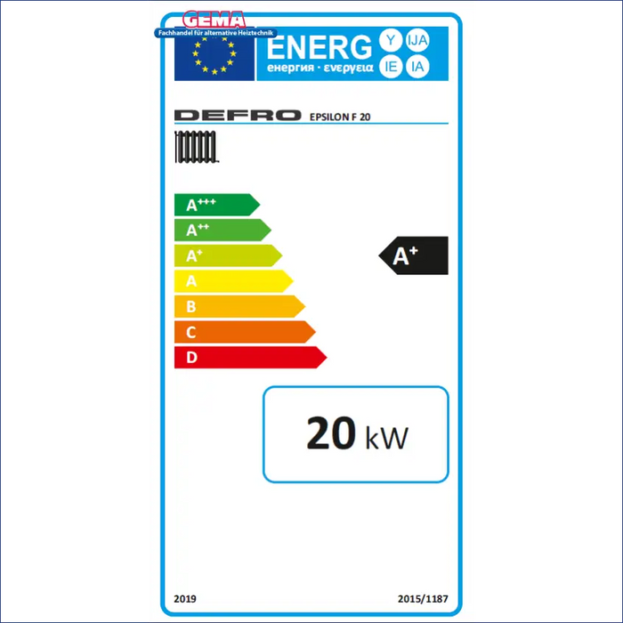 Defro Epsilon F Pelletkessel mit autom. WT-Reinigung und Ascheaustragung 10|15|20|25 kW - GEMA Shop