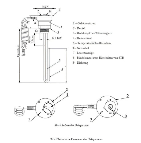 Durchlauferhitzer MDC 230 plus 1.5 kW Heizstab - GEMA Shop