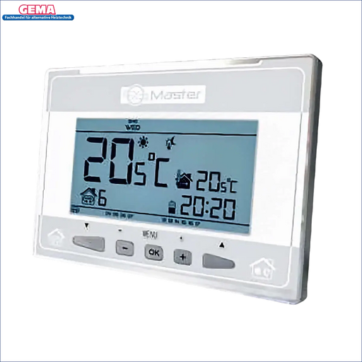 Digitaler Raumthermostat mit Hintergrundbeleuchtung und Display für EU-290 Aufputz Zimmerregler