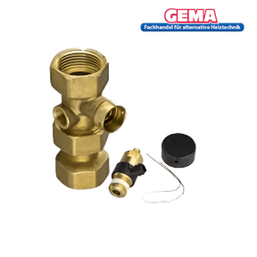 Kappenventil 1" Messing - GEMA Shop