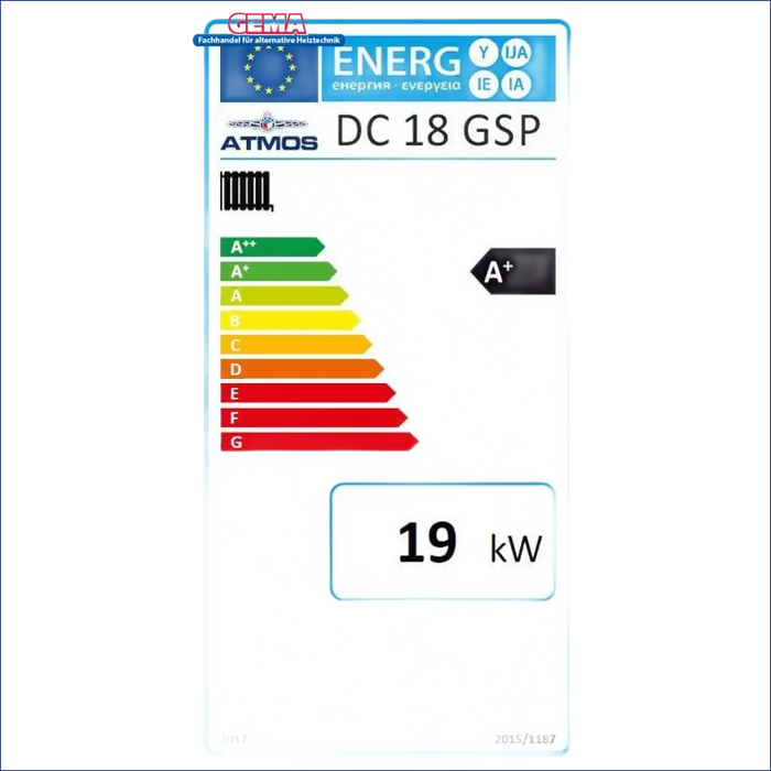 Energieeffizienzlabel für Atmos DC 18 GSP Boiler bei Kombikessel Atmos DC GSP