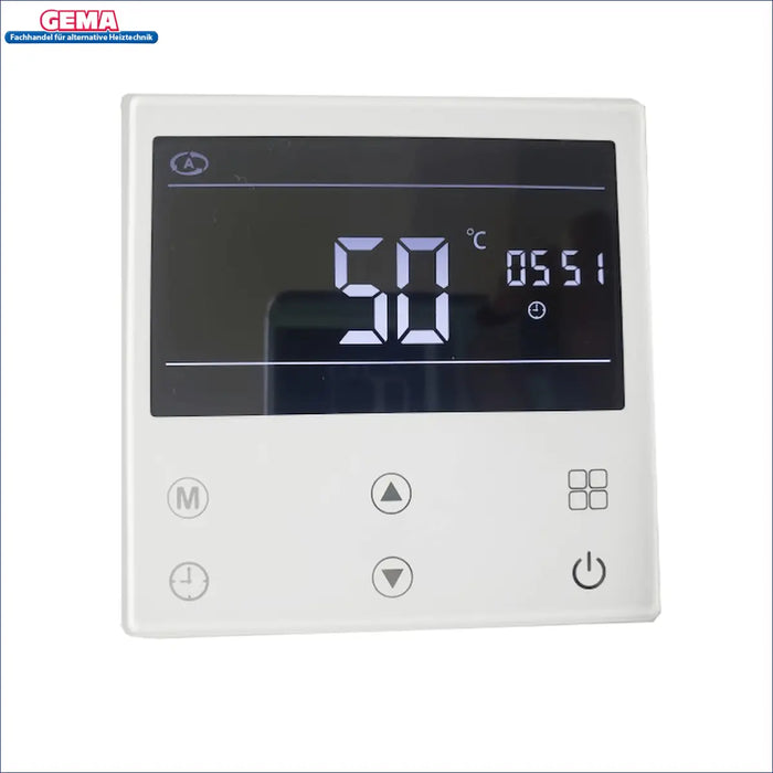 📱 Heizungsregler mit Temperaturanzeige von 50°C für effiziente Energieverwaltung und Komfort.