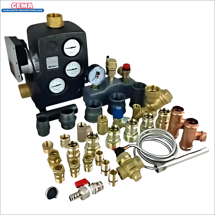 Plumbing manifold und Fittings für Moderne Holzvergaserheizung mit hoher Effizienz
