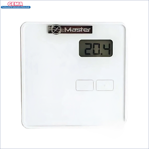 Weißer digitaler Thermostat für Raumtemperaturregelung im Raumthermostat Master R.31