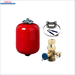 Plumbing expansion tank and valve kit for Rotes und schwarzes Pelletskesselsystem mit vollautomatischem Betrieb