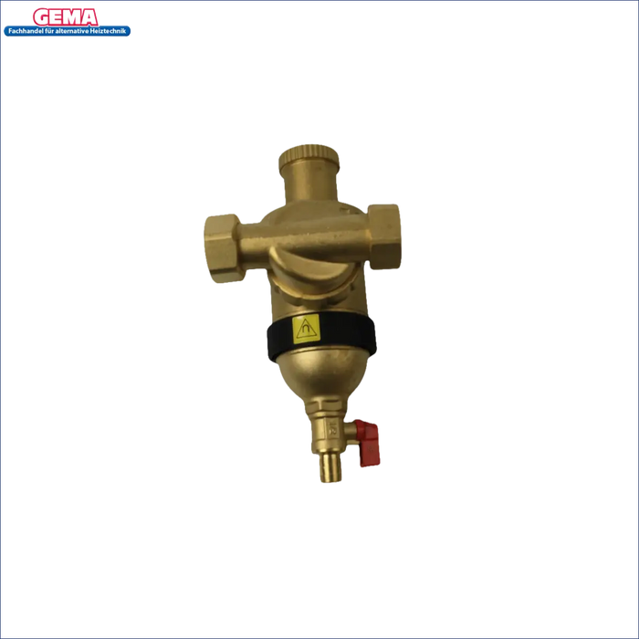 Brass Magnetabscheider mit rotem Griff für Heizungsfiltration DN 25 1 Zoll IG