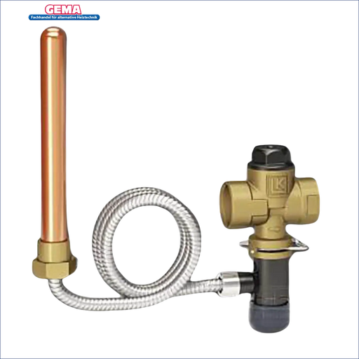 Kupferrohr Radiatorventil mit flexibler Schlauch für Thermische Ablaufsicherung ¾