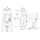 Umwälzpumpe Wilo Stratos Pico DN 25 Baulänge 180 mm.