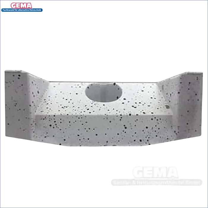 Speckled grauer Betonblock mit Mittelöffnung für Viadrus U32 Schamottstein unten