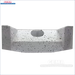 Speckled grauer Betonblock mit Mittelöffnung für Viadrus U32 Schamottstein unten